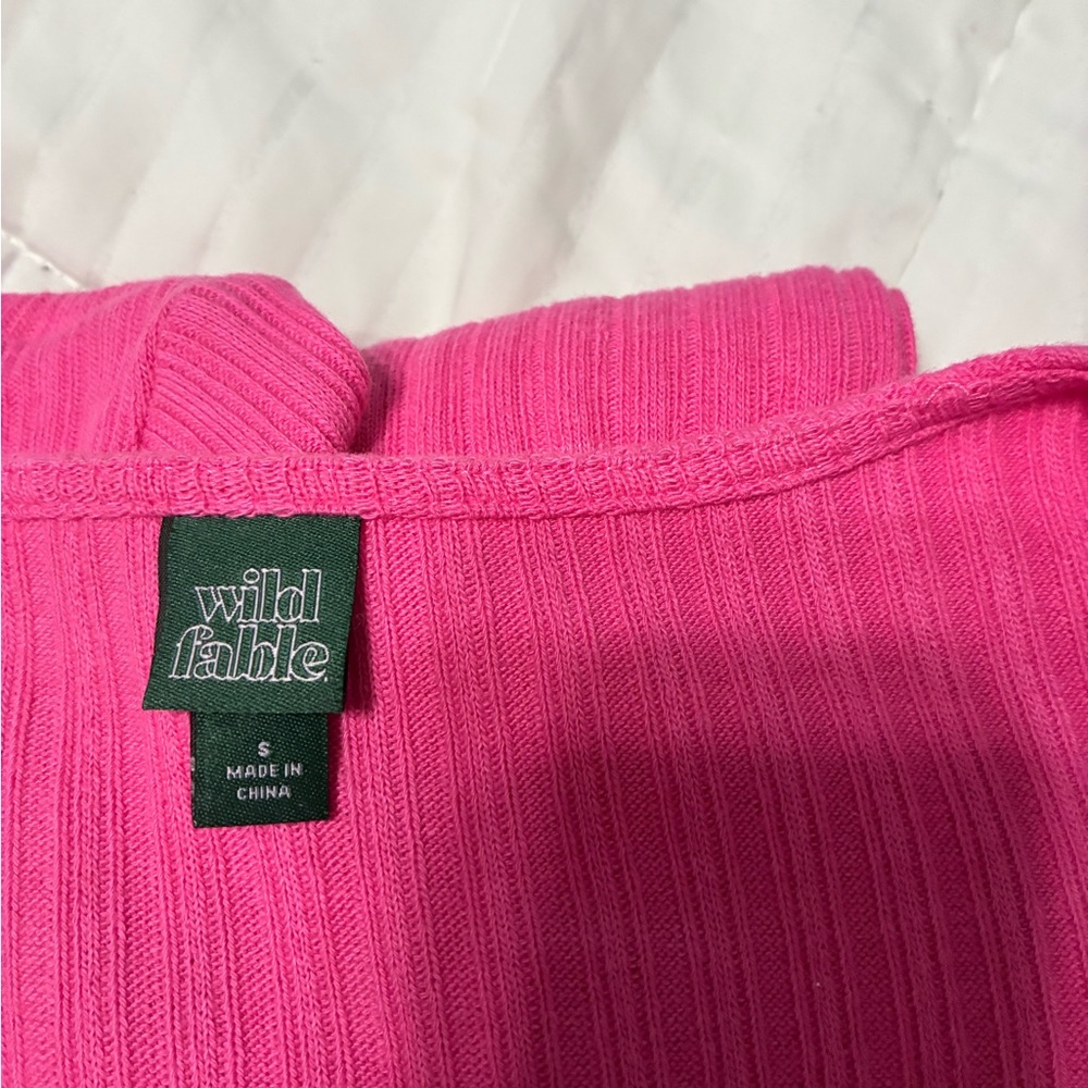 Pink Ribbed Knit Top - Picture 5 of 5